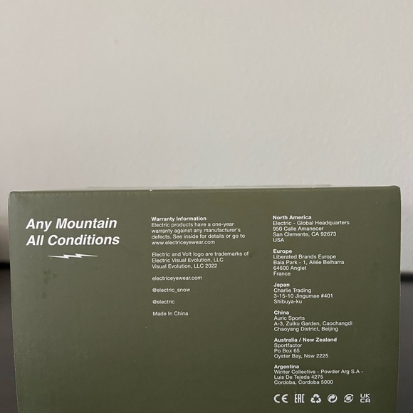 Electric Roteck Ski Goggles Fume Matte Stealth Grey Bird Fume - Picture 3 of 5